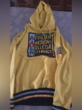 African American College Alliance Yellow Hoodie Sweatshirt